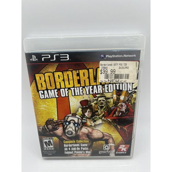 Borderlands: Game of the Year Edition Playstation 3 Complete W/ Poster - TESTED - Picture 1 of 8